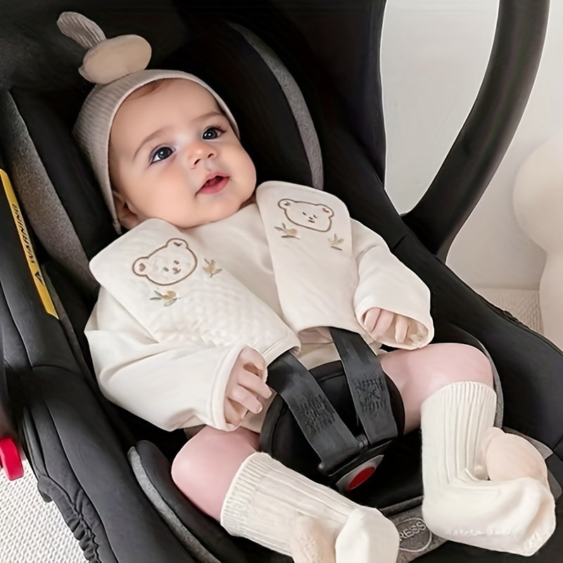 Shoulder pads for pushchairs and car seats – comfort with an animal motif