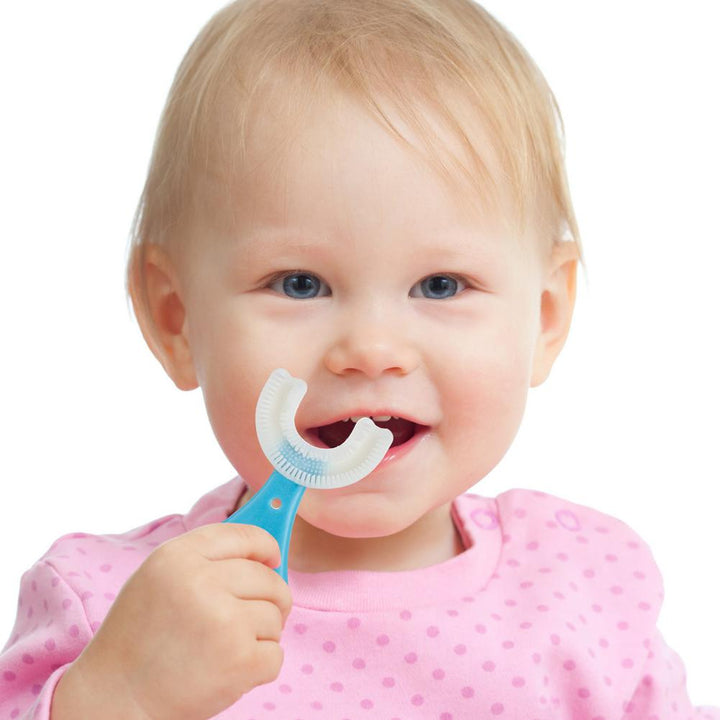 U-shaped children's toothbrush – gentle 360° cleaning for all ages