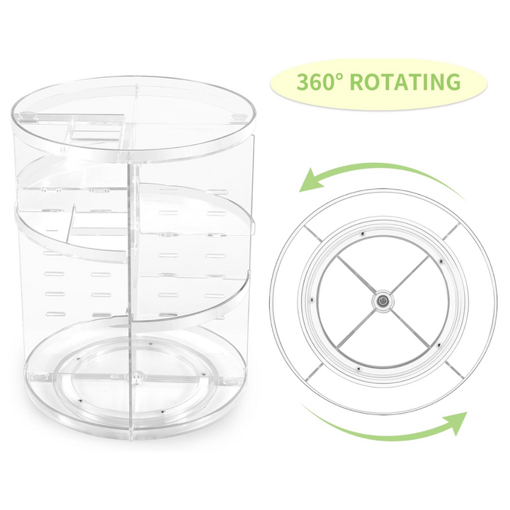 360° Rotatable Makeup Organizer-State of Style