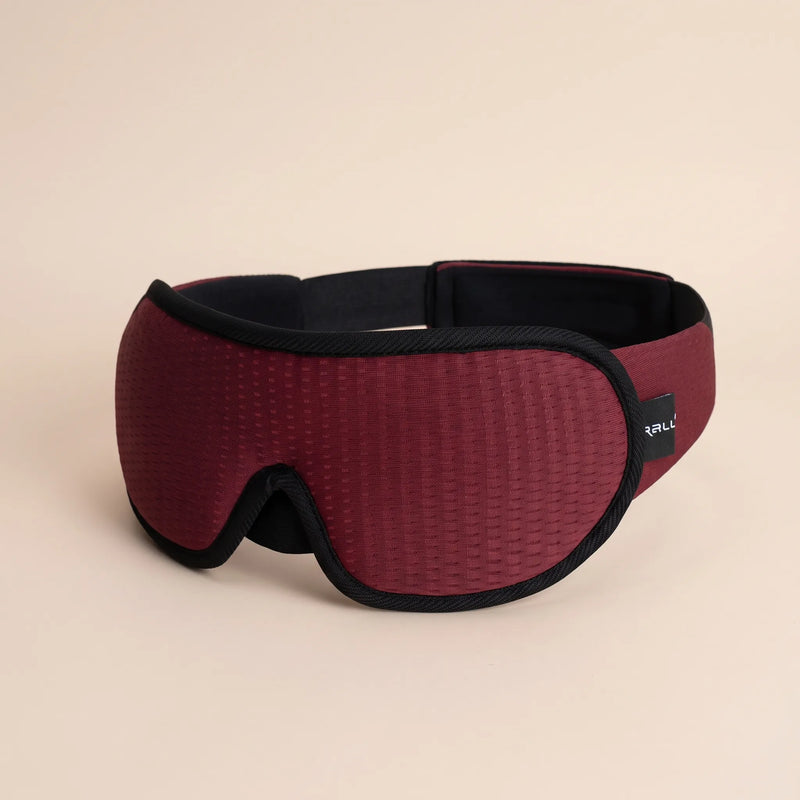 3D Contoured Sleep Mask with Pressure-Free Eye Cups