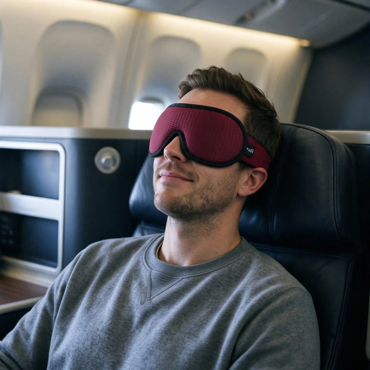 3D Contoured Travel Sleep Mask for Long Flights