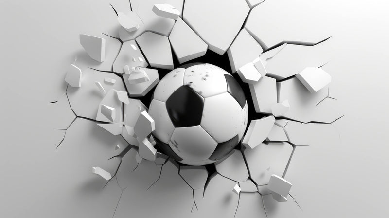 3D Effect Football Wallpaper - KicksMural