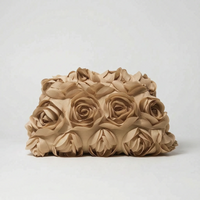3D Floral Evening Clutch Bag - Floralia