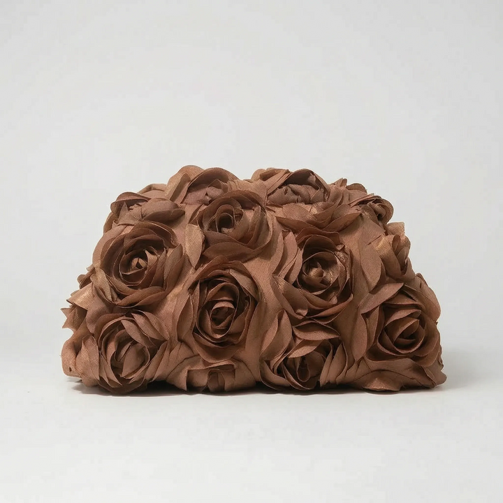 3D Floral Evening Clutch Bag - Floralia