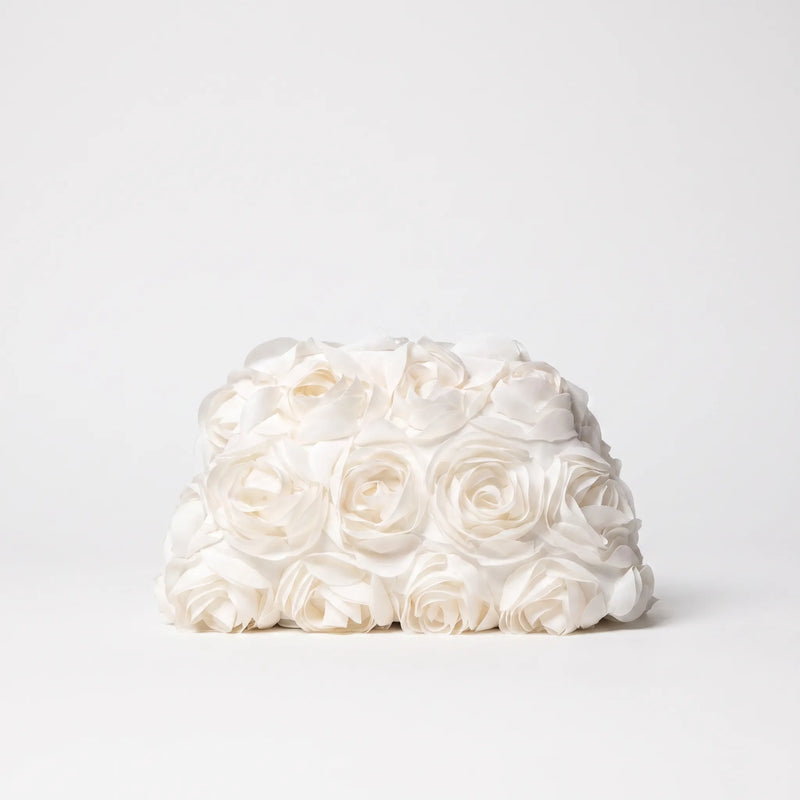 3D Floral Evening Clutch Bag - Floralia