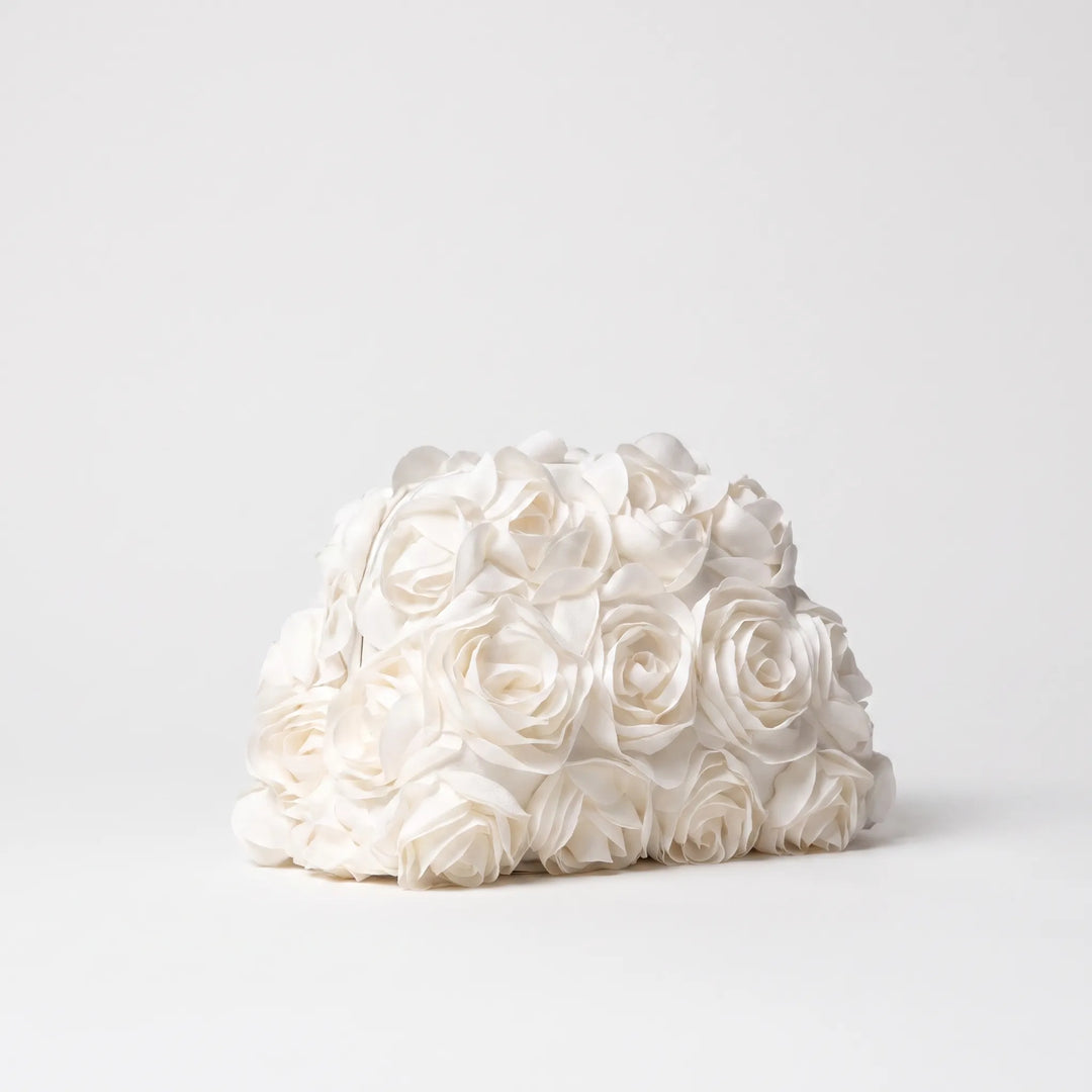 3D Floral Evening Clutch Bag - Floralia