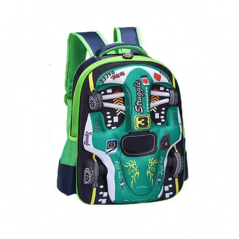 3D Race Car School Rucksack - Veloxis