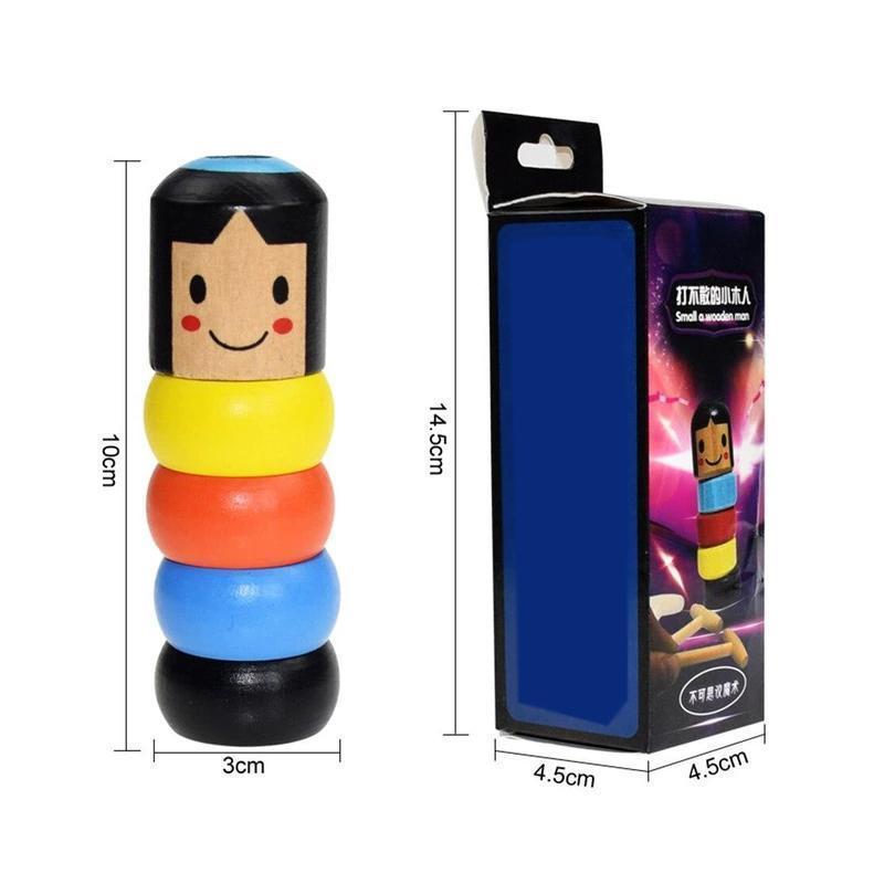 Flexible wooden acrobat – Promotes dexterity and creative thinking (Buy one, get one free)