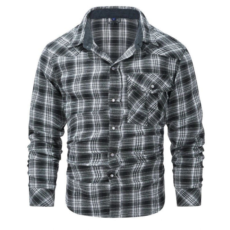 Checked men's shirt for autumn & winter – Tobias