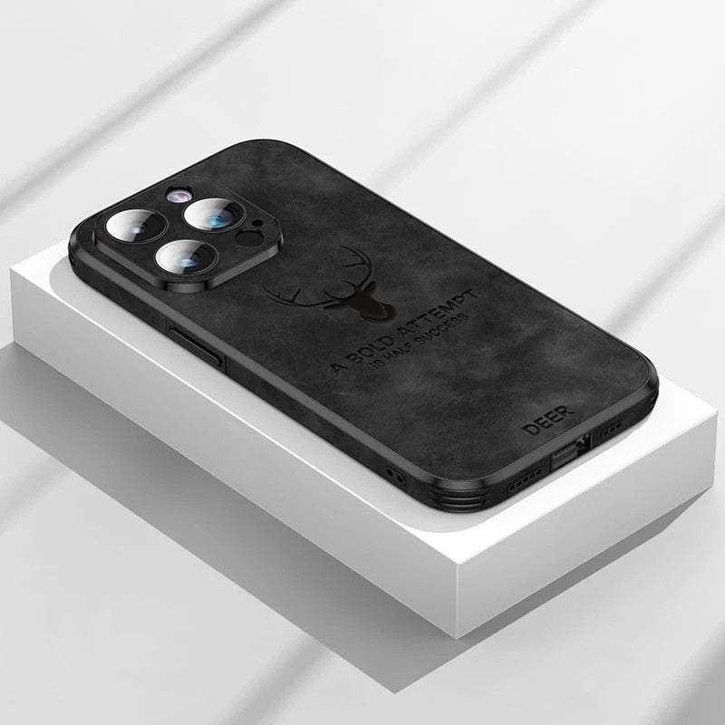 Luxury Deer Leather iPhone Case - Veltro