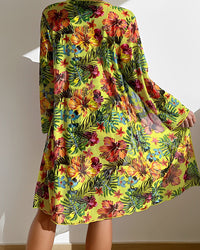 3 Piece Tropical Print Bikini Set - Claire