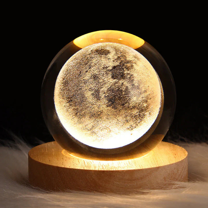 3D Crystal Mood Lighting - GlowCryst-Moon 6CM-State of Style