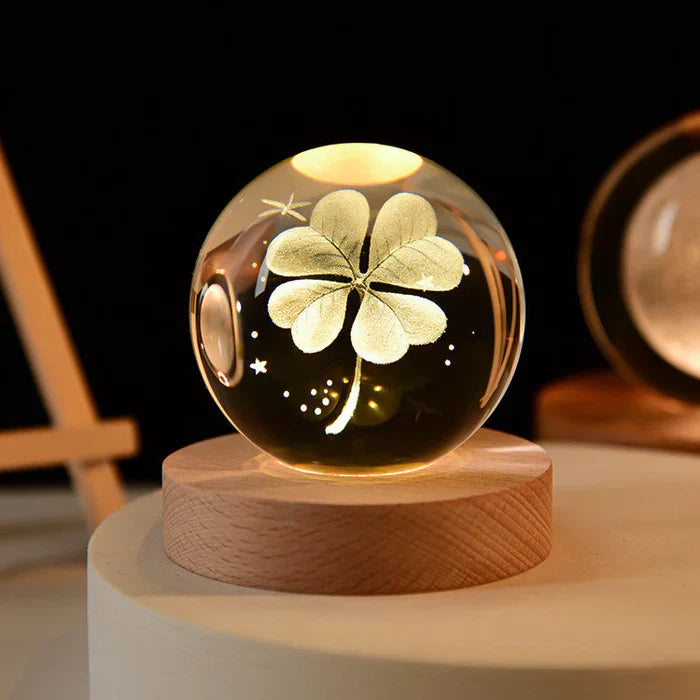 3D Crystal Mood Lighting - GlowCryst-Saturn 6CM-State of Style