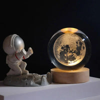 3D Engraved Crystal Sphere - Celestia-Moon-State of Style