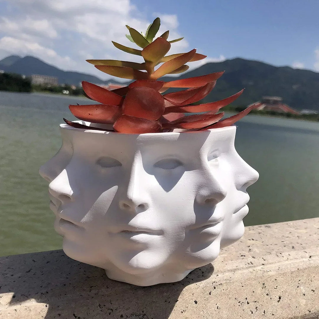 3D Face Pot - FaceBloom-White-State of Style