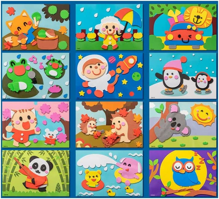 3D Foam Sticker Puzzle - PuzzlePal-Land Animals (Set of 12)-State of Style