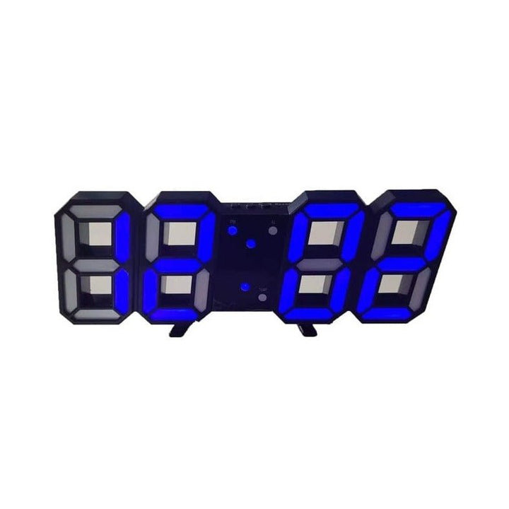 3D LED Wall Clock with Dimmable Lighting – Timora-White-State of Style