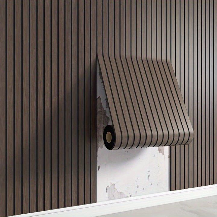 3D Self-adhesive Wall Panels with Realistic Wood Appearance - Wallvera-Light brown-1 roll-State of Style