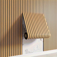 3D Self-adhesive Wall Panels with Realistic Wood Appearance - Wallvera-Light brown-1 roll-State of Style
