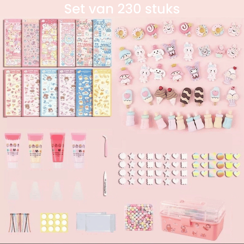 3D Sticker Design Set – StickerFun Creation Set-Set of 230 + FREE storage box-State of Style