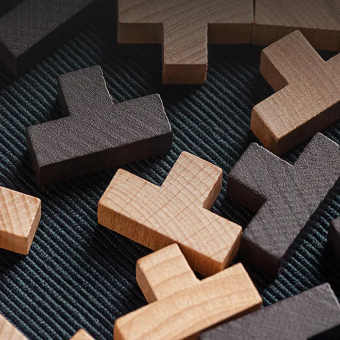 3D Wooden Brain Teaser - PuzzleMaster-State of Style
