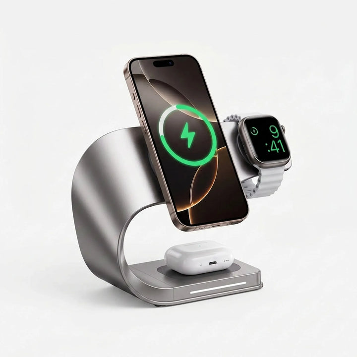4-In-1 Magnetic Wireless Charging Station - OmniCharge
