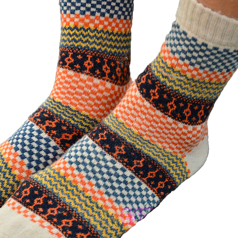 4-piece set of vintage autumn socks – Northern Lights