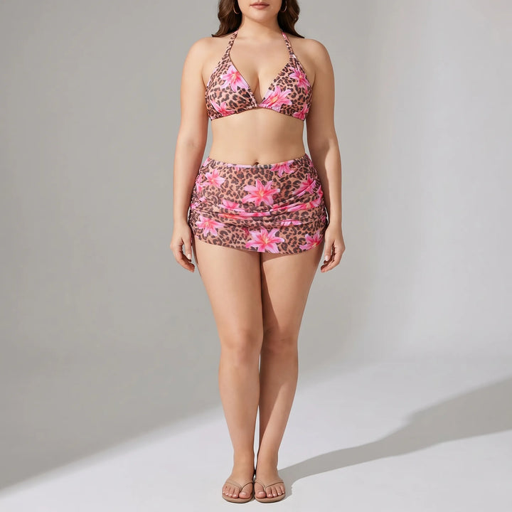 4-Piece plus Size Swimsuit Set - Marilyn
