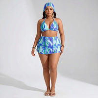 4-Piece plus Size Swimsuit Set - Marilyn
