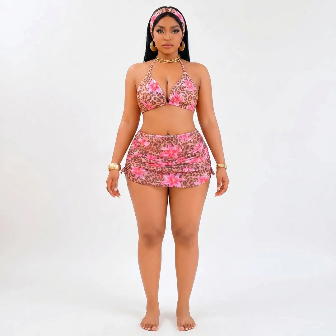 4-Piece plus Size Swimsuit Set - Marilyn