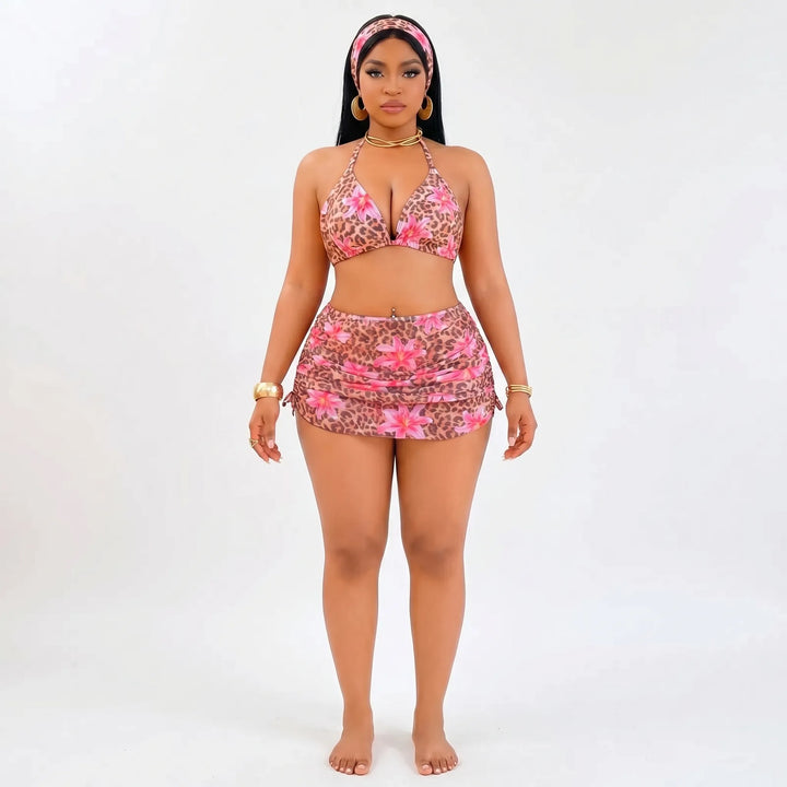 4-Piece plus Size Swimsuit Set - Marilyn