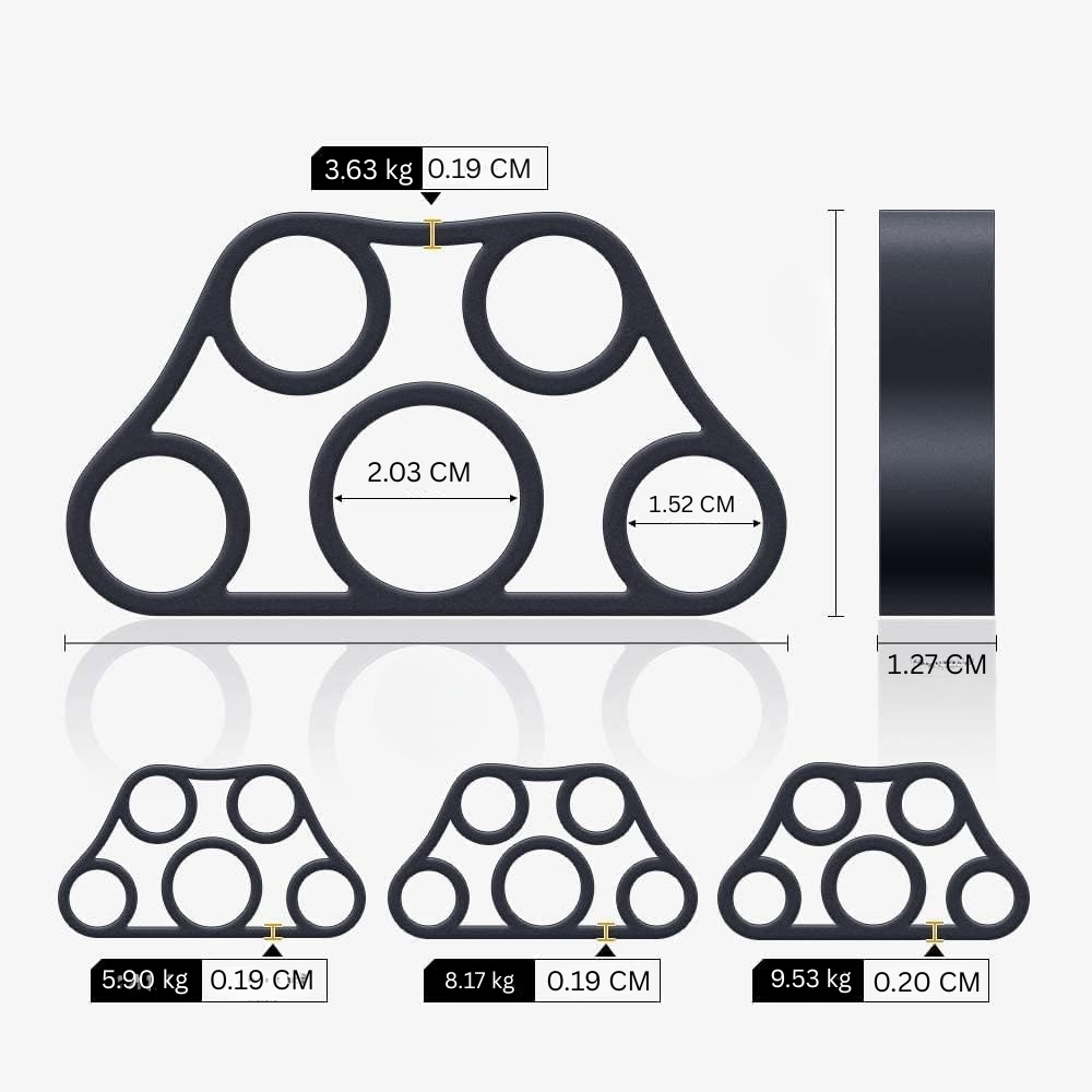 4-Pack Hand Exerciser Grip Strengthener Set-State of Style