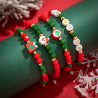 4 PIECE CHRISTMAS BEAD BRACELET SET-State of Style