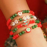 4 PIECE CHRISTMAS BEAD BRACELET SET-State of Style