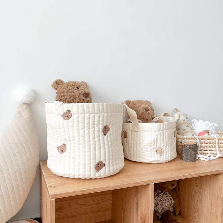 Padded fabric storage bag for the children's room – Buy one, get one free