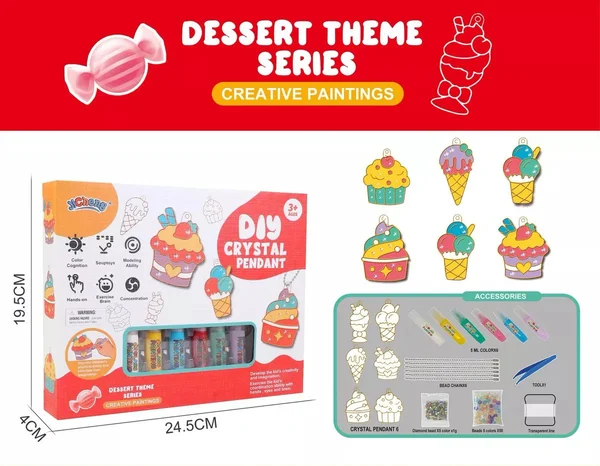 DIY craft kit with crystals for kids – buy one, get one free