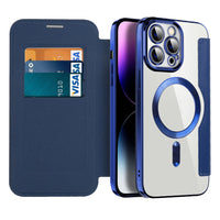 Leather Flip Case with Magnetic Adsorption & RFID Protection – Valtrix (1+1 FREE)
