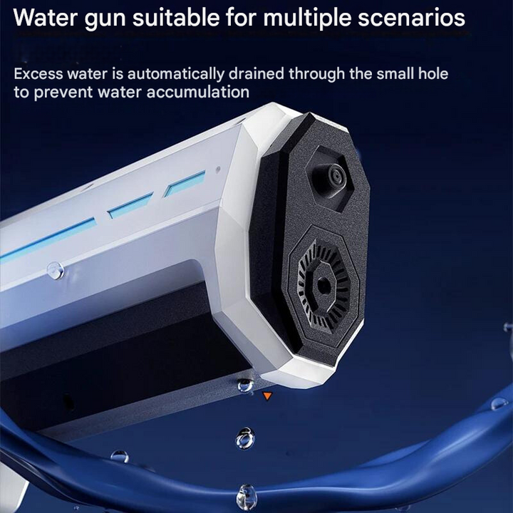 Automatic water gun with 1-litre tank & 10-metre range – pure summer fun