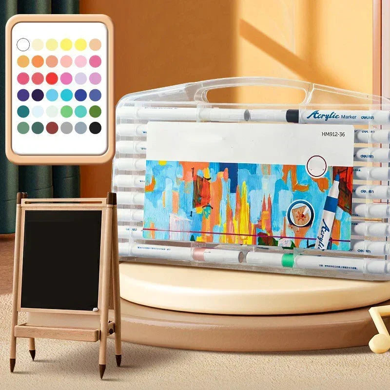 Acrylic paint pens for children and craft projects – available in 12 to 48 colours