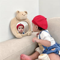 Back-seat mirror with bear motif for babies – Safe view of the back seat
