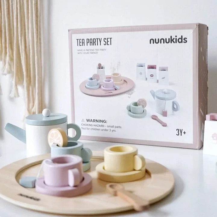 Creative wooden toy set for role-play and educational fun