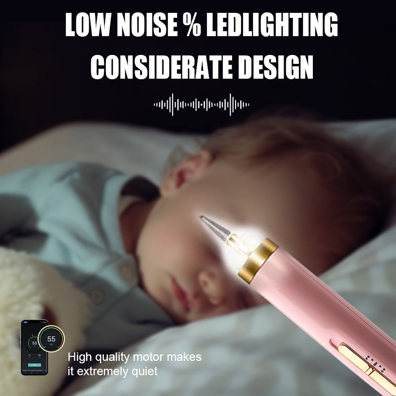 5-IN-1 ELECTRIC NAIL POLISHER – PORTABLE MANICURE TOOL WITH LIGHT-Pink-State of Style