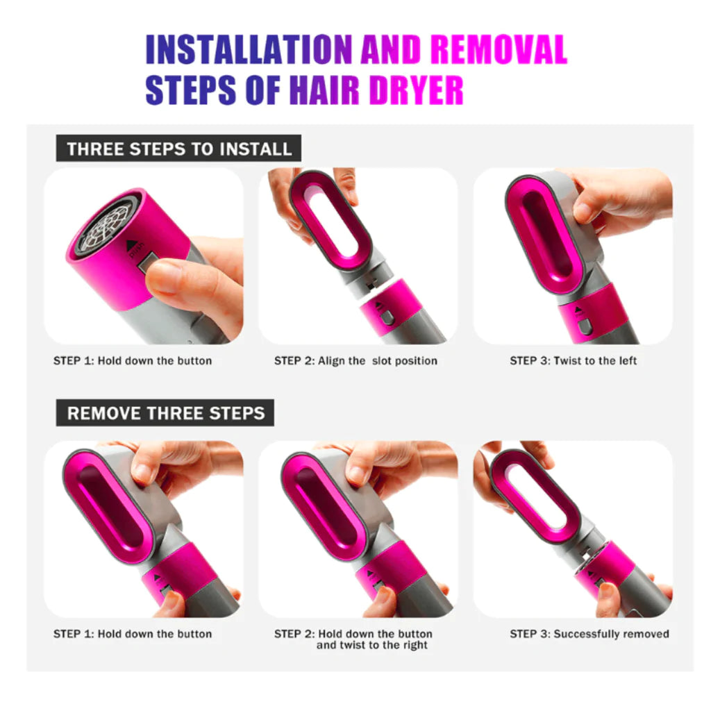 5-in-1 Warm Air Hair Dryer Brush – Aurevia-State of Style