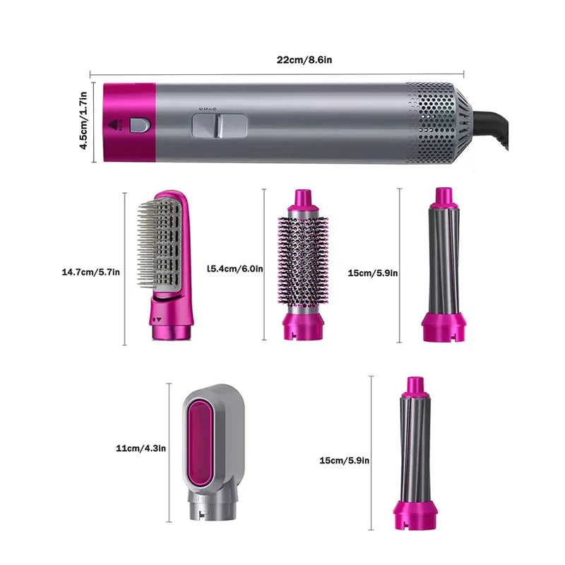5-in-1 Warm Air Hair Dryer Brush – Aurevia-State of Style