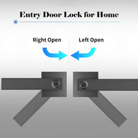 Smart Fingerprint Door Lever Lock with Key Access & 30 User Capacity – Nivora
