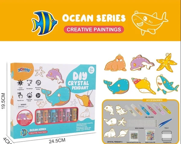 DIY craft kit with crystals for kids – buy one, get one free