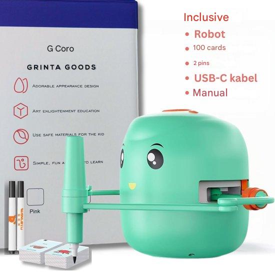 Drawing robot with learn-to-draw cards – creative drawing for children