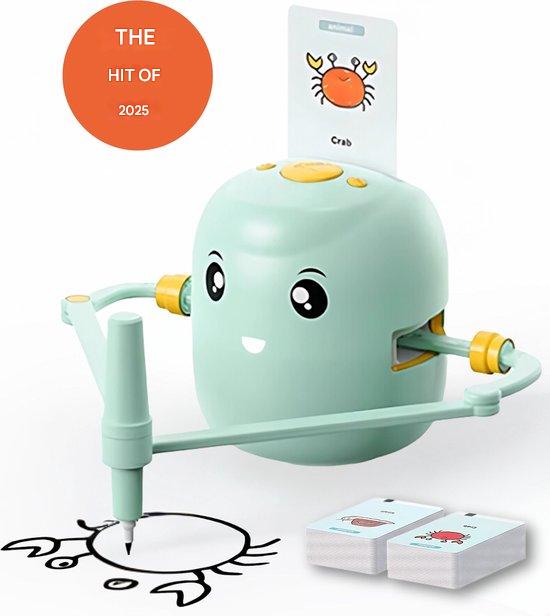 Drawing robot with learn-to-draw cards – creative drawing for children