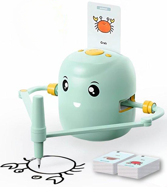 Drawing robot with learn-to-draw cards – creative drawing for children