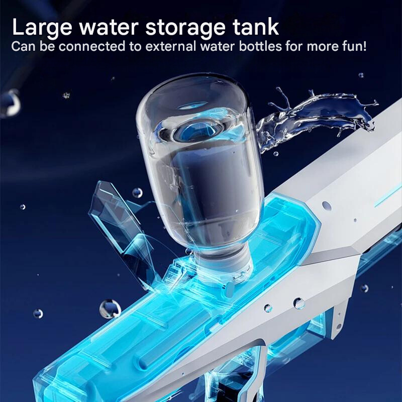 Automatic water gun with 1-litre tank & 10-metre range – pure summer fun